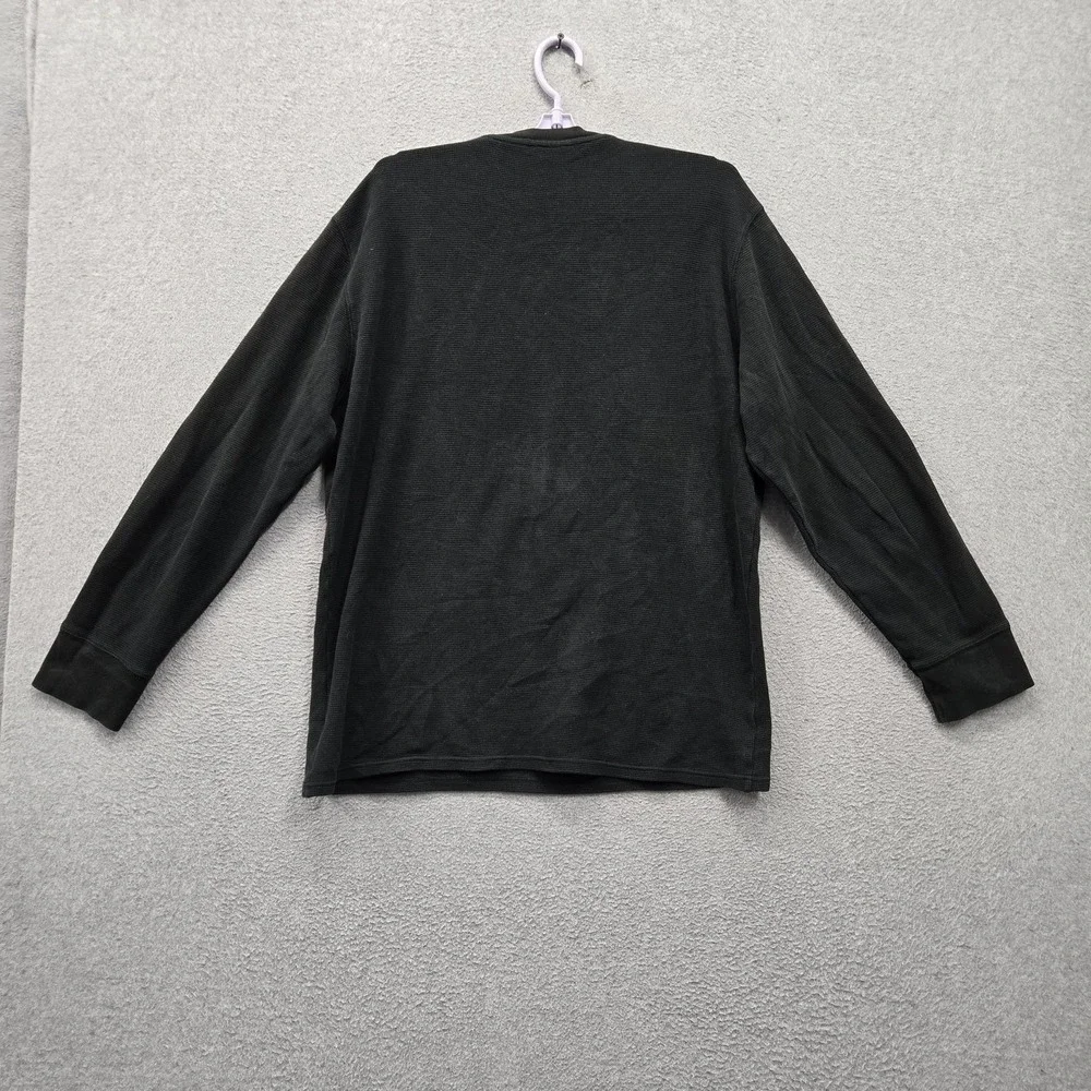 Polo Ralph Lauren Men Sleepwear XL Black Embroidered Pajama Top Logo Long Sleeve
